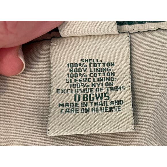 L.L. Bean Vintage Beige Barn Jacket/Chore Coat Wildlife Print Lining Corduroy XL - Picture 6 of 16